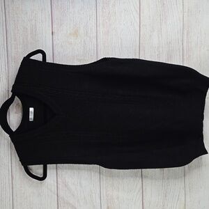 CooFandy black men's knit vest sz Med